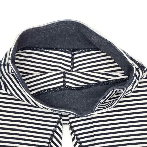 Lululemon 8 Wunder Under Crop High Rise Full On Luxtreme 21 Legging Stripe Black - Picture 4 of 10